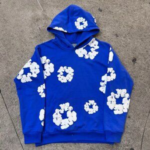 New Blue denim tears hoodie